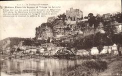 CPA La Dordogne Pittoresque Chateau Feodal de Beynac et Village en Sarladais 