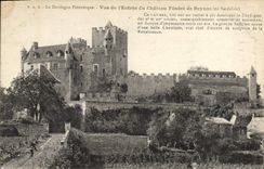 CPA La Dordogne Pittoresque Vue de l'Entree du Chateau Feodal de Beynac en Sarladais 