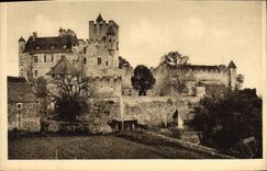 CPA Dordogne Chateau Feodal De Beynac Facade Nord Vue de l'Entree 