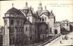 CPA Perigueux La Cathedrale St Front L'Abside Romane 