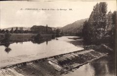 CPA Perigueux Bords de l'Isle Le Barrage 