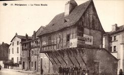 CPA Perigueux Le Vieux Moulin Publicite Michelin
