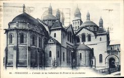 CPA Perigueux L'Abside de la Cathedrale St Front et les clochetons 