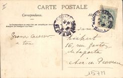 CPA Nancy Vue a vol d'oiseau de Saint Epvre et de la Ville Vieille 