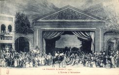 CPA La Passion a Nancy L'Entree a Jerusalem Theatre