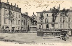 CPA Nancy Statue Jeanne d'Arc sur la Place Lafayette 