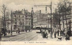 CPA Nancy Place Saint Jean Tramway