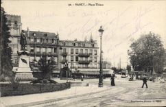 CPA Nancy Place Thiers Tramway