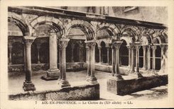 CPA Aix en Provence Le Cloitre du XI siecle 