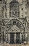 CPA Aix en Provence Cathedrale Saint Sauveur Le Portail XVE siecle 