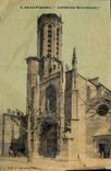 CPA Aix en Provence Cathedrale Saint Sauveur (carte toilee)