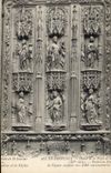 CPA Aix en Provence detail de la porte de la Cathedrale St Sauveur XV siecle Portail en Noyer 