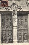 CPA Aix en Provence Porte Sculptee de la Cathedrale St Sauveur 