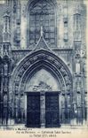 CPA Aix en Provence Cathedrale Saint Sauveur le Portail XVe siecle 