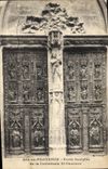 CPA Aix en Provence porte Sculptee de la cathedrale St Sauveur 