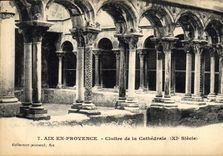 CPA Aix en Provence Cloitre de la cathedrale XI siecle 