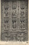 CPA Aix en Provence details de la porte de la Cathedrale St Sauveur XV siecle Sculptee en plein noye