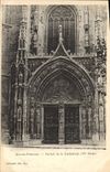 CPA Aix en Provence portail de la Cathedrale XV siecle 