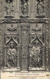 CPA Aix en Provence details de la porte de la Cathedrale St Sauveur XV siecle portail en Noyer les F