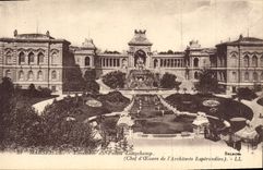 CPA Marseille Ensemble du palais Longchamp chef d'Ceuvre de l'Architecte Esperandieu 