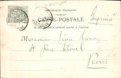 CPA Marseille la rue de la Republique Tramway Bateaux