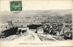 CPA Marseille Panorama du Vieux Port 