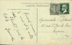 CPA Marseille Notre Dame de la Garde a travers les Pins 