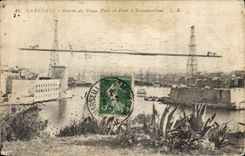 CPA Marseille Entree du Vieux Port et Pont Transbordeur 