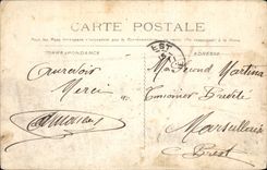 CPA Marseille Entree du Vieux Port et Pont Transbordeur 