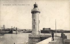 CPA Marseille Le Phare Sainte Marie 