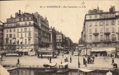 CPA Marseille Rue Cannebiere tramway