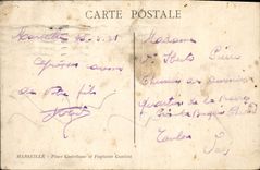 CPA Marseille Place Castellane et Fountaine Cantini Tramway