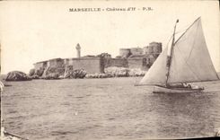 CPA Marseille chateau d'If Bateau