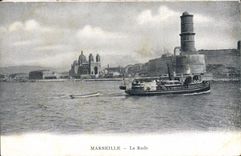 CPA Marseille la Rade Bateau