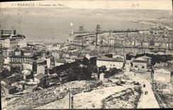 CPA Marseille Panorama des Ports 