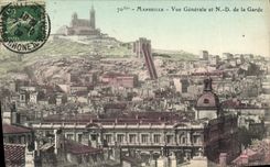CPA Marseille Vue generale prise de Notre Dame de la Garde 