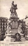 CPA Marseille la statue de Puget 