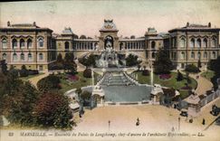 CPA Marseille Ensemble du palais de Longchamp cher d'oeuvre de l'architecte Esperandieu 
