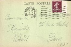 CPA Marseille Fontaine et place Estrangin Pastre