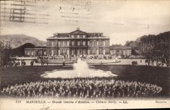 CPA Marseille Grande semaine d'Aviation chateau Borely 