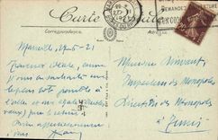 CPA Marseille Grande semaine d'Aviation chateau Borely 