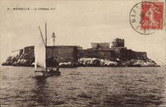 CPA Marseille le chateau d'If Bateau
