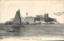 CPA Marseille le chateau d'If Bateau