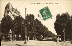 CPA Marseille le Prado Tramway