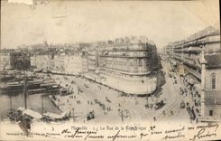 CPA Marseille la Rue de la Republique Tramway