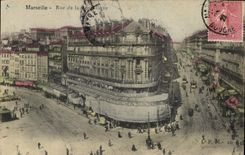 CPA Marseille Rue de la Republique Tramway  