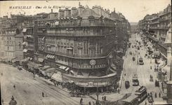 CPA Marseille Rue de la Republique Tramway  