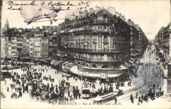 CPA Marseille Rue de la Republique Tramway  