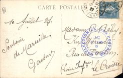 CPA Marseille Rue de la Republique Tramway  