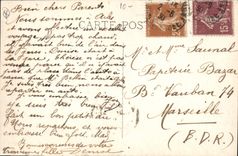 CPA Marseille Rue de la Republique Tramway  